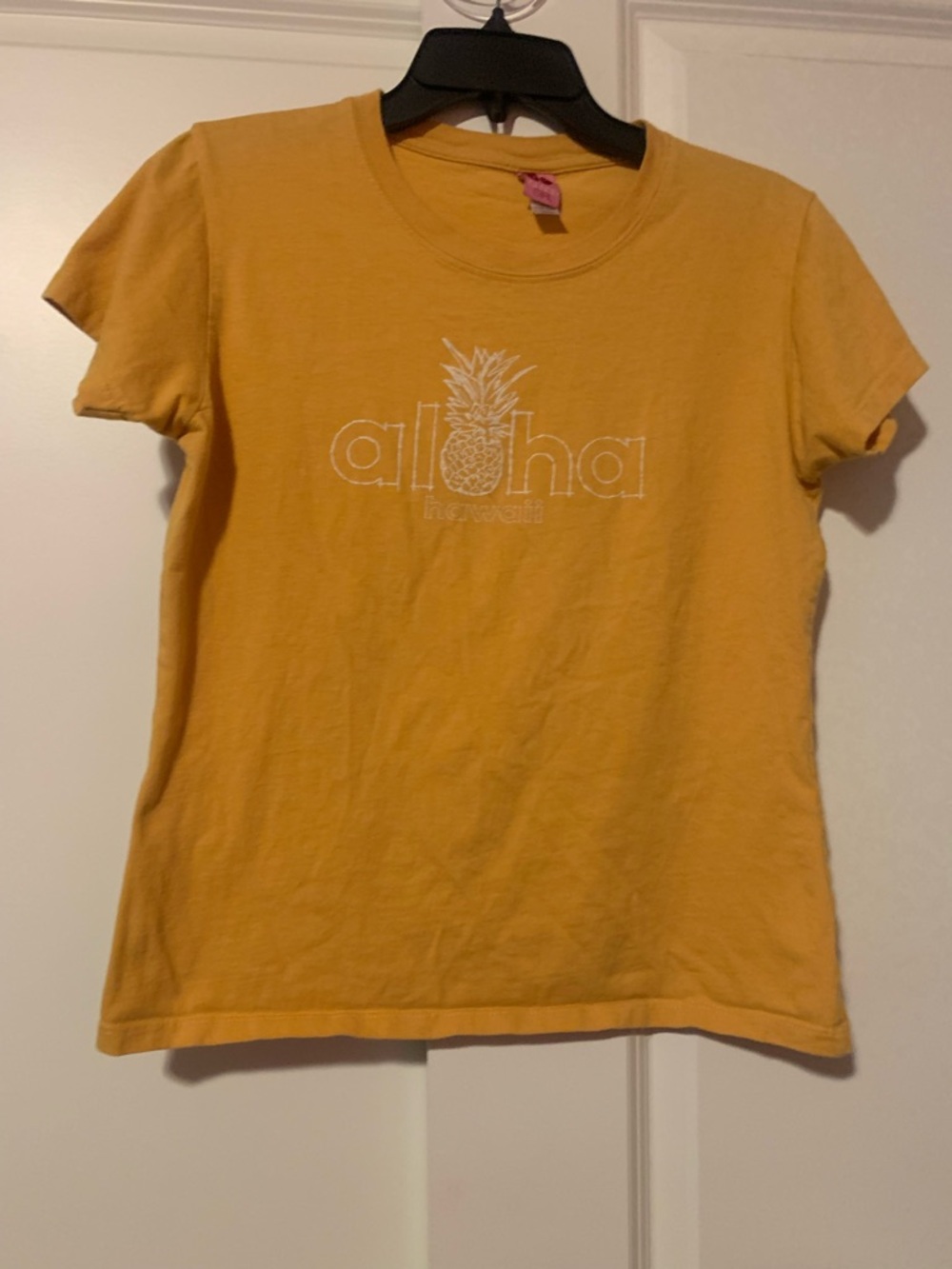 Kids Yellow 'Aloha' Pineapple Graphic Tee